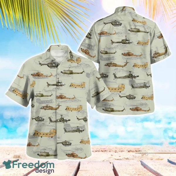 Army Aviation Helicopters Beach Hawaiian Shirt Summer Gift