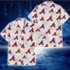 Atlanta Braves Sketch Pastel Hibiscus Beige Background 3D Hawaiian Shirt Gift For Fans