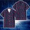 Atlanta Braves Small Hibiscus Buds Navy Background 3D Hawaiian Shirt Gift For Fans