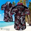 Atlanta Falcons Logo Dark Shirt Hawaiian Summer Beach Shirt Full Print