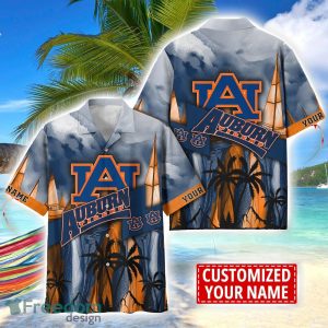 Auburn Tigers Hawaii Shirt Custom Name Sports Team Beach Shirt