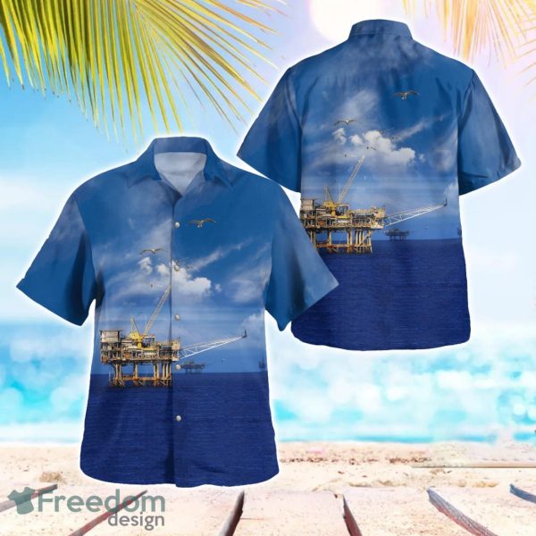 Australia Offshore Drilling Rig Aloha Hawaiian Shirt