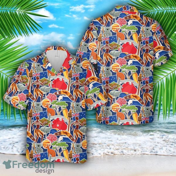 Australia seamless patter Hawaiian Shirt Summer Beach Shirt