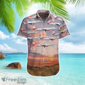 Austrian Airlines Embraer 195LR (ERJ-190-200LR) Hawaiian Shirt Gift For Summer Vacation