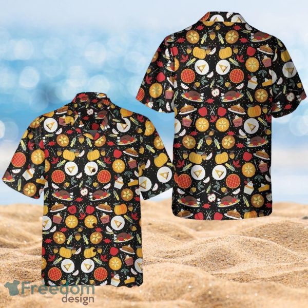 Autumn Vibe Autumn Pattern Thanksgiving Gifts For Him Full Over Print Hawaiian Shirt