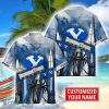 BYU Cougars Hawaii Shirt Custom Name Sports Team Beach Shirt