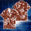 Baltimore Orioles Bisque Hibiscus Brown Pattern 3D Hawaiian Shirt Gift For Fans