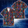 Baltimore Orioles Dark Magenta Green Leaf Black Background 3D Hawaiian Shirt Gift For Fans