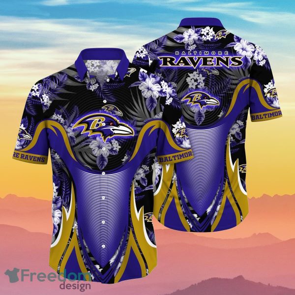 Baltimore Ravens NFL Flower Hawaiian Shirt Best Gift For Men And Women Fans