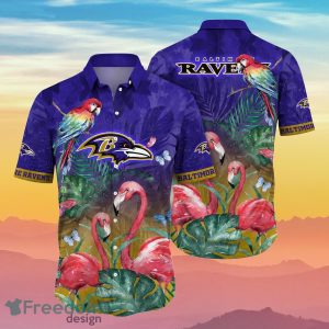 Baltimore Ravens NFL Flower Hawaiian Shirt Ideal Gift For Fans