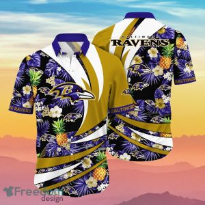 Baltimore Ravens NFL Flower Hawaiian Shirt Special Gift For Fans