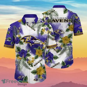 Baltimore Ravens NFL Flower Hawaiian Shirt Summer Football Gift For Real Fans