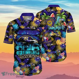 Baltimore Ravens NFL Flower Hawaiian Shirt Summer Football Gift For True  Fans