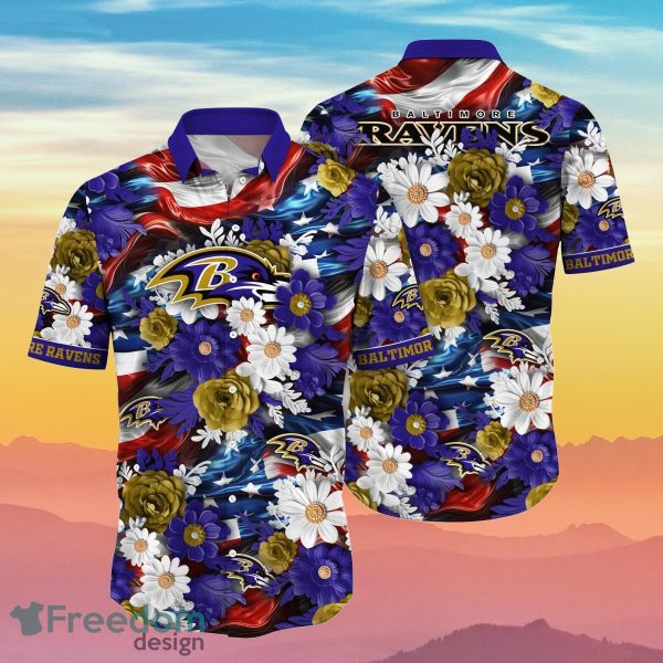 Baltimore Ravens NFL Hawaii Shirt Independence Day Summer Football Best Gift For Real Fans