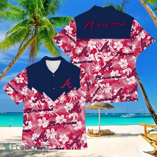 Baseball American Hawaii Shirt Tropical Beach Tree Atlanta Braves