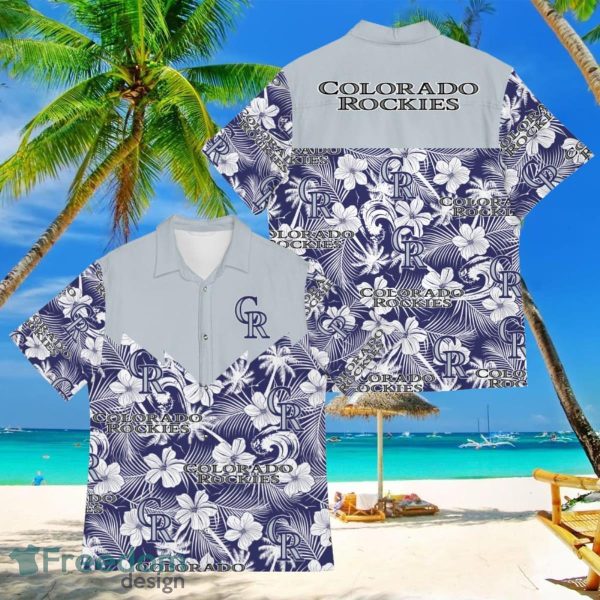 Baseball American Hawaii Shirt Tropical Beach Tree Colorado Rockies