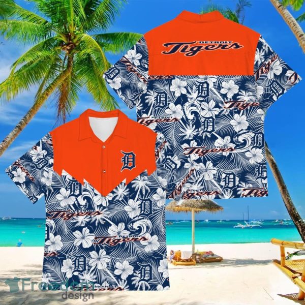 Baseball American Hawaii Shirt Tropical Beach Tree Detroit Tigers