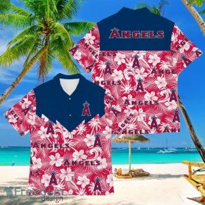 Baseball American Hawaii Shirt Tropical Beach Tree Los Angeles Angels