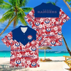 Baseball American Hawaii Shirt Tropical Beach Tree Texas Rangers