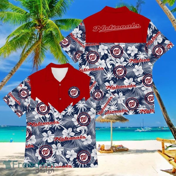 Baseball American Hawaii Shirt Tropical Beach Tree Washington Nationals