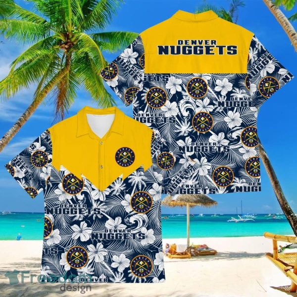 Basketball American Hawaii Shirt Tropical Beach Tree Denver Nuggets