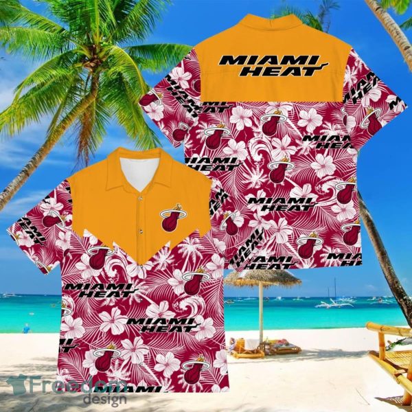 Basketball American Hawaii Shirt Tropical Beach Tree Miami Heat