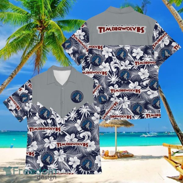 Basketball American Hawaii Shirt Tropical Beach Tree Minnesota Timberwolves