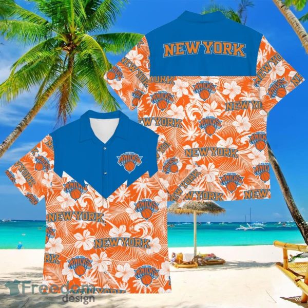 Basketball American Hawaii Shirt Tropical Beach Tree New York Knicks