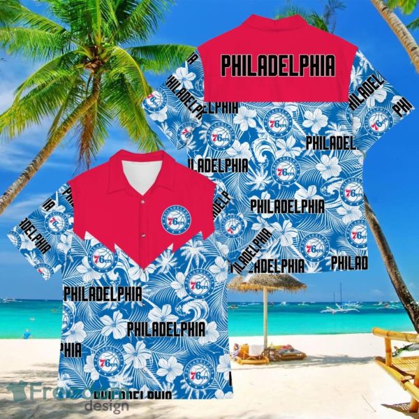 Basketball American Hawaii Shirt Tropical Beach Tree Philadelphia 76ers