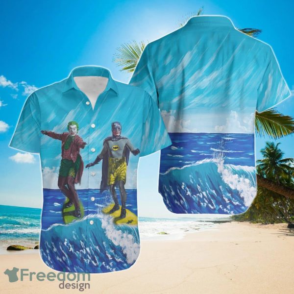 Batman And Joker Surfing Hawaiian Shirt