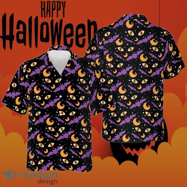 Bats Eyes At Night Hawaiian Shirt Horror For Halloween