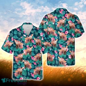 Beefmaster Blue Floral Summer 3D Hawaiian Shirt For Men Women