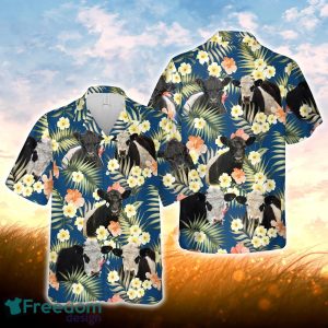 Belted Galloway Summer Blue Floral 3D Hawaiian Shirt For Men Women