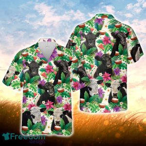 Belted Galloway Summer Floral 3D Hawaiian Shirt For Men Women