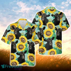 Belted Galloway Sunflowers Floral Farm 3D Hawaiian Shirt For Men Women