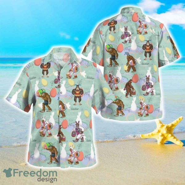 Bigfoot Happy Easter Day Hawaiian Shirt Best Style For Men Women