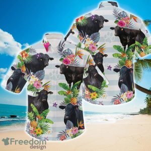 Black Angus Cow Hawaiian Shirts