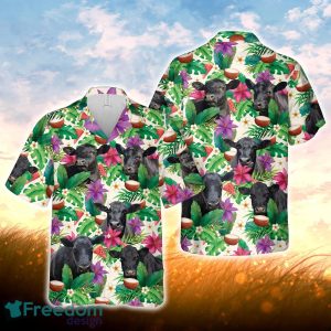 Black Angus Summer Floral 3D Hawaiian Shirt For Men Women