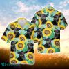 Black Angus Sunflowers Floral Farm 3D Hawaiian Shirt For Men Women