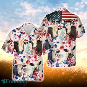 Black Baldy Pattern US FLAG Hawaiian Shirt For Men Women