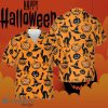 Black Cat Bat Pumpkin Halloween Hawaiian Shirt For Men Women