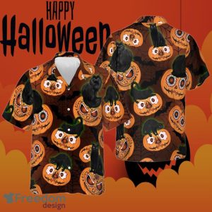 Black Cats Are Awesome For Halloween Hawaiian Shirt Pumpkin Gift Ideas