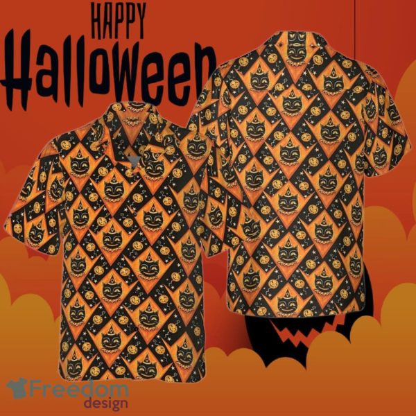 Black Cats Halloween Hawaiian Shirt For Fans