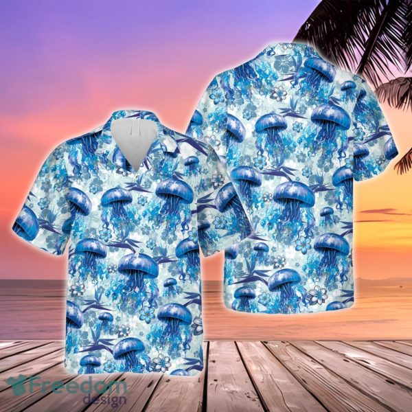 Blue Jellyfish Hawaiian Shirt