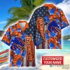 Boise State Broncos Custom name USA Flag 4th July Independence Day Hawaiian Shirt