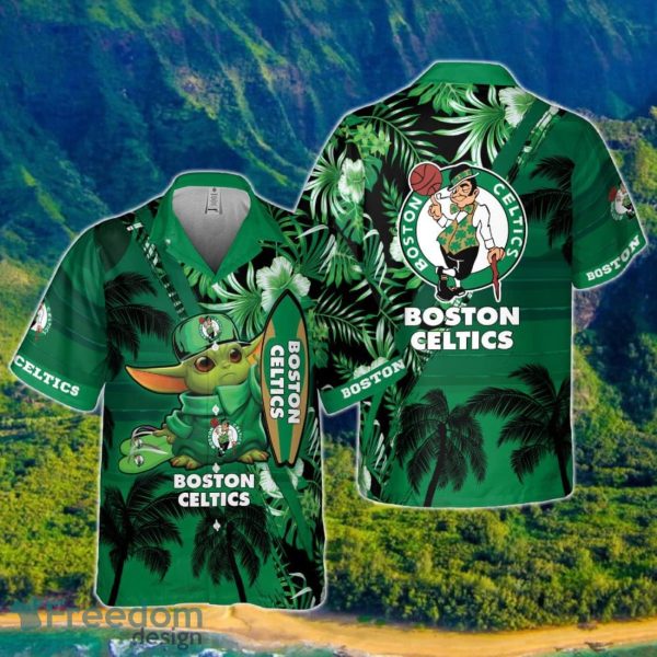 Boston Celtics Baby Yoda National Basketball Association 2023 Hawaiian Shirt