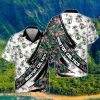 Boston Celtics Hibiscus Flower And Tree Pattern Print Hawaiian Shirt