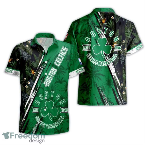 Boston Celtics NBA Champions Floral Pattern Print Hawaiian Shirt