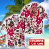 Boston College Eagles Aloha 3D Hawaiian Shirt Flower Sport Team Beach Shirt Custom Name