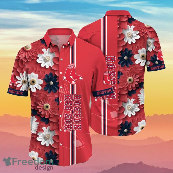 Boston Red Sox MLB Flower Hawaiian Shirt Summer Football Best Gift For Fans